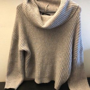 Express Cowl Neck Unicorn Shimmer Sweater